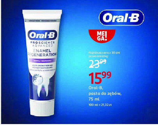 Pasta do zębów clinic line regeneracja szkliwa Oral-b pro-expert promocja w Rossmann