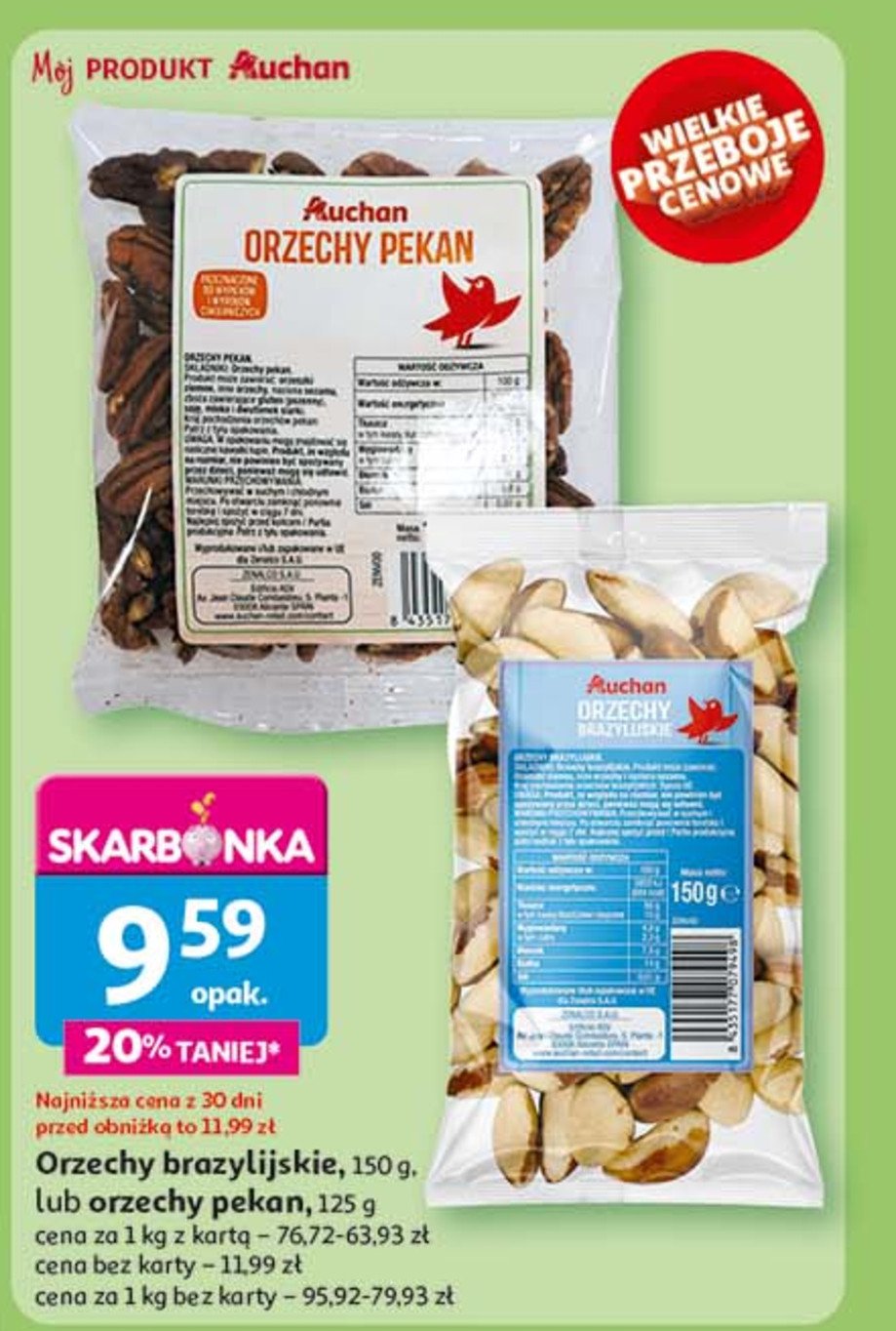 Orzechy pekan Auchan promocja