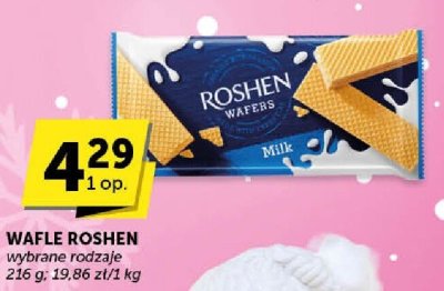 Wafle Roshen wybrane rodzaje promocja w ABC