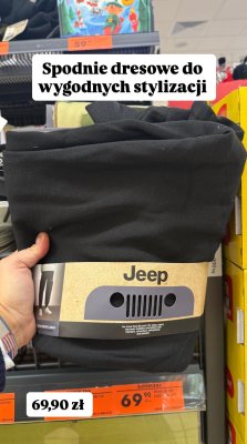 Spodnie dresowe do wygodnych stylizacji Jeep promocja w Biedronka