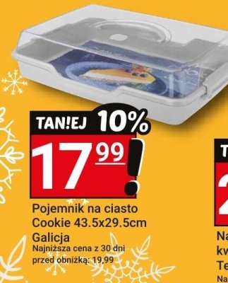 Pojemnik na ciasto Cookie 43.5x29.5cm Galicja promocja w Hitpol