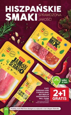 Wędlina Serrano Ham Well Done promocja w Stokrotka