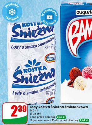 Lody rożek multipack Bambo promocja w Dino