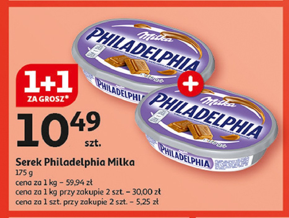 Serek kanapkowy z milką Philadelphia promocja w Auchan