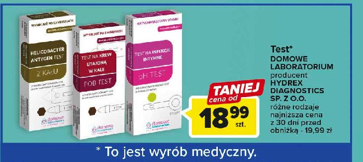 Helicobacter antygen test Domowe laboratorium promocja