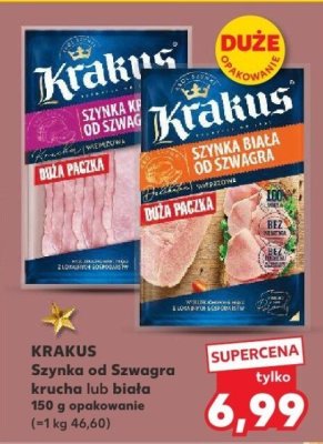 Szynka od Szwagra krucha lub biała KRAKUS 150 g promocja w Kaufland