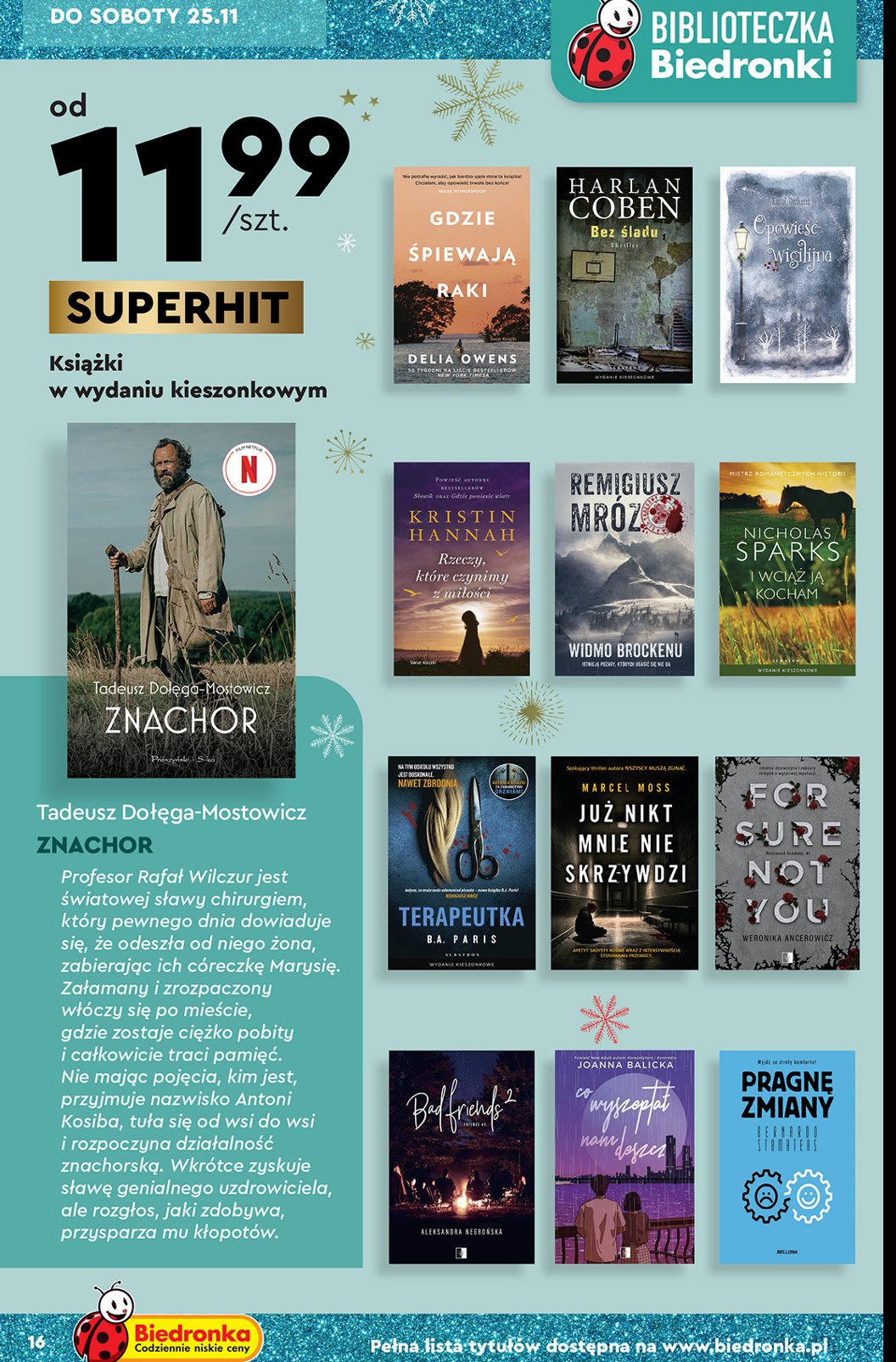 Harlan coben "bez 艣ladu" wydanie kieszonkowe promocja
