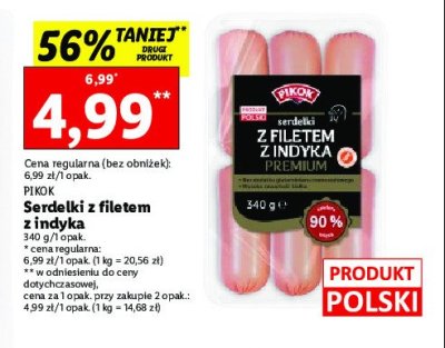 Serdelki z indyka Pikok promocja
