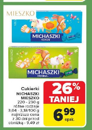 Cukierki kokosowe Mieszko michaszki promocja