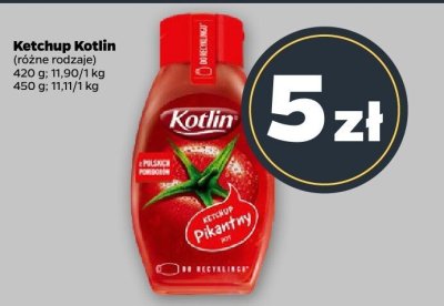 Ketchup Kotlin (różne rodzaje) promocja w Netto