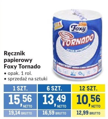 Ręcznik papierowy Foxy Tornado promocja w Makro