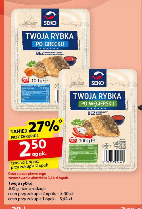 Rybka po węgiersku Seko twoja rybka promocja