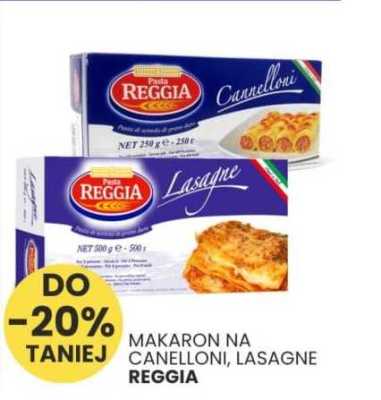 Makaron Cannelloni Reggia promocja w Wafelek