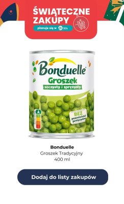Groszek konserwowy Tradycyjny 400 ml promocja w Lidl