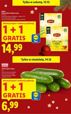 Herbata Lipton Yellow Label, herbata czarna 92 torebki promocja w Lidl