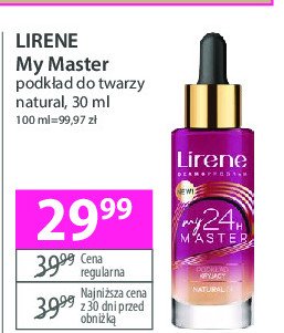 Podkład 01 natural Lirene my 24h master promocja