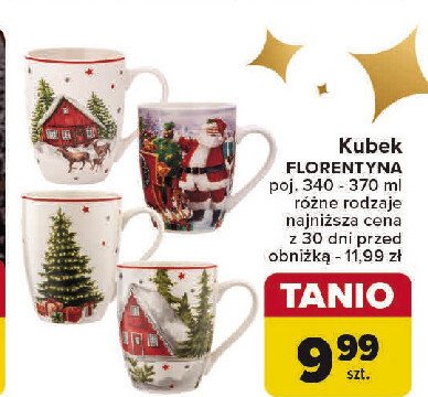 Kubek swiąteczny 350 ml Florentyna promocja w Carrefour