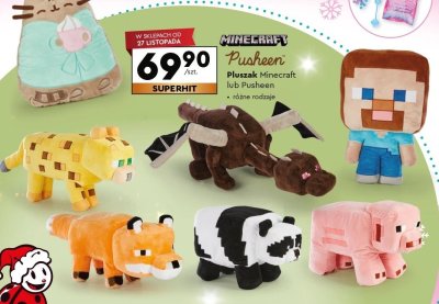 Pluszak Minecraft lub Pusheen promocja w Biedronka