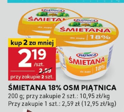 艢mietana 18% Figand promocja w Stokrotka