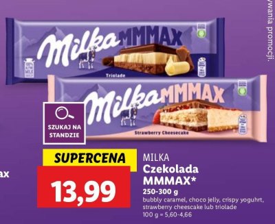 Czekolada strawberry cheesecake Milka mmmax promocja