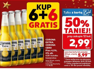 Piwo Corona Extra promocja w Kaufland