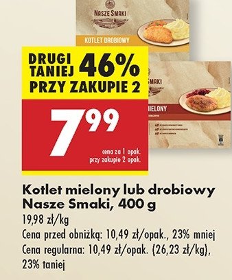 Kotlet mielony z ziemniakami i buraczkami Nasze smaki promocja