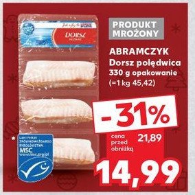 Dorsz polędwica Abramczyk promocja w Kaufland