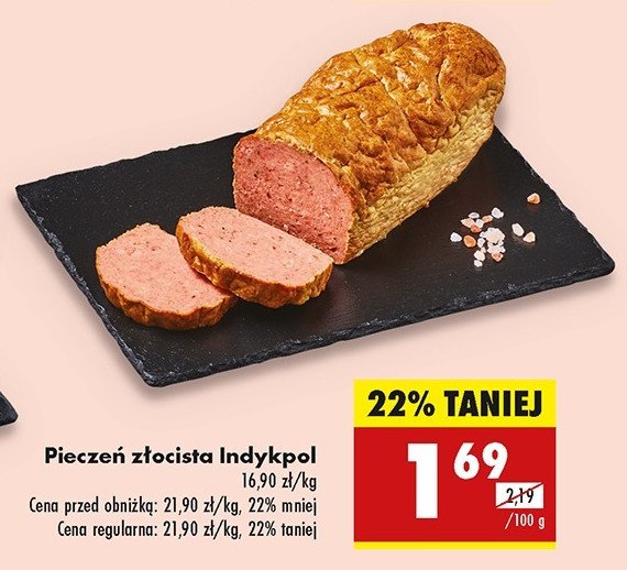 Pieczeń złocista Indykpol promocja w Biedronka