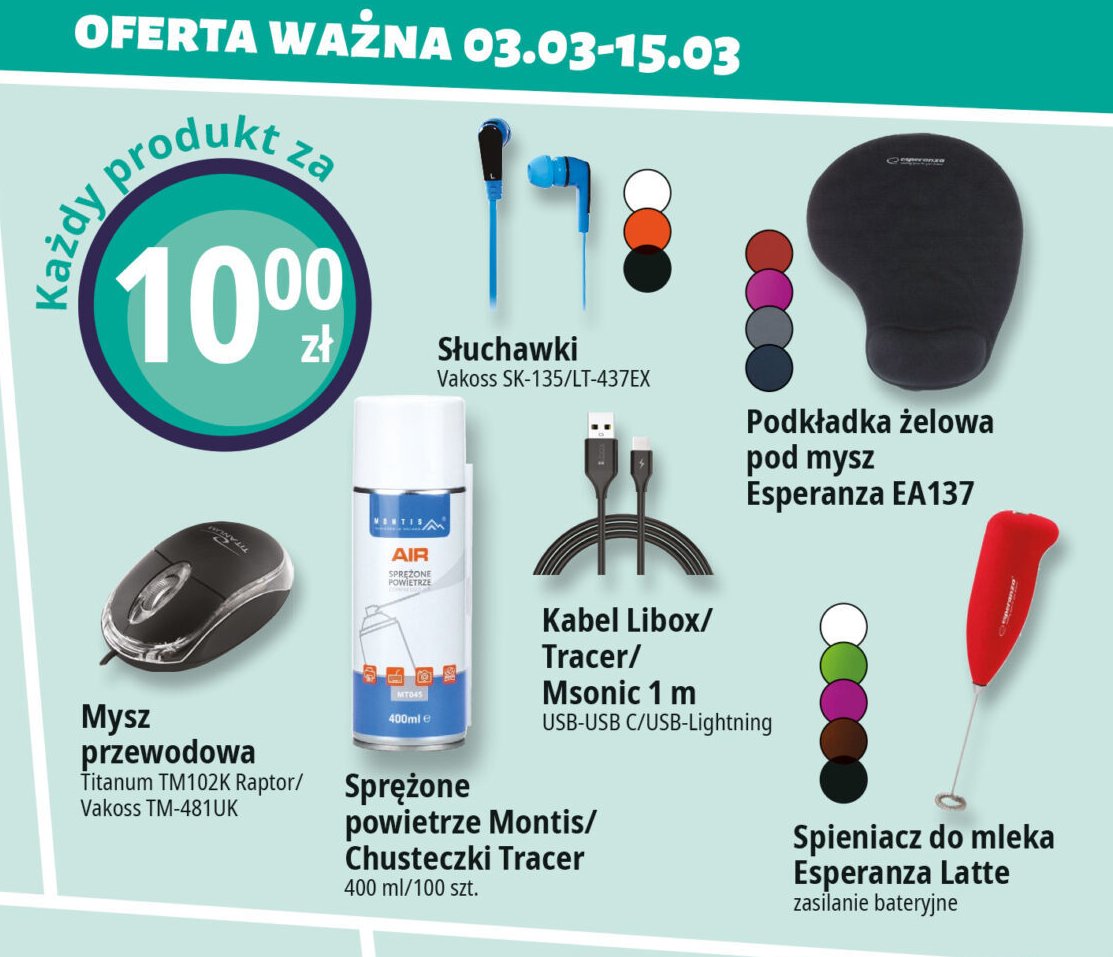 Podkładka żelowa pod mysz Esperanza promocja w Leclerc