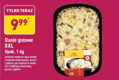 Sma偶ony makaron typu noodle z mi臋sem wieprzowym, porem i jajkiem promocja