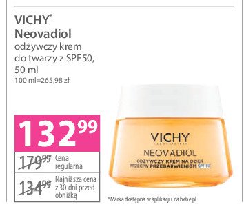 Krem do twarzy odżywczy po menopauzie Vichy neovadiol magistral promocja