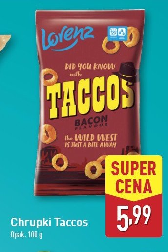 Chrupki bekon LORENZ TACCOS promocja w Aldi