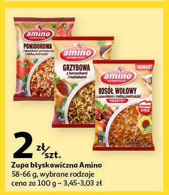 Rosół złocisty o smaku wołowo-drobiowym Amino promocja