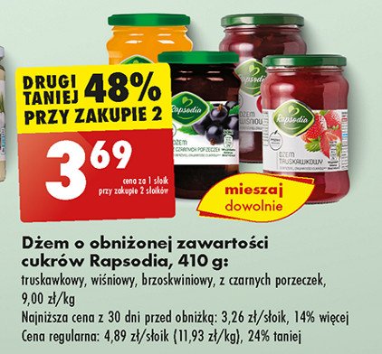 Dżem truskawkowy Rapsodia promocja