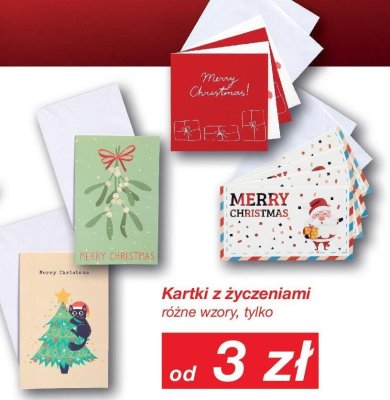 Kartki z życzeniami różne wzory promocja w KiK
