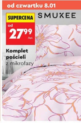 Komplet pościeli z mikrofazy  promocja w Biedronka