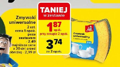 Zmywak uniwersalny Jan niezbędny promocja w Carrefour Market