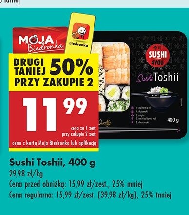 Sushi Toshii - Sushi 4you (Biedronka) promocja