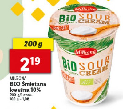 艢mietana bio 10% Milbona promocja