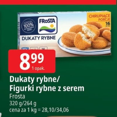Dukaty rybne/figurki rybne z serem Frosta promocja w Leclerc