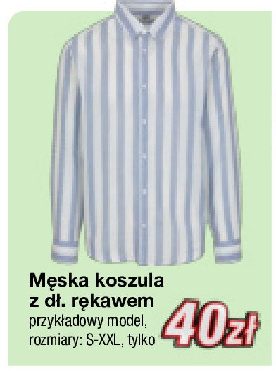 Koszula męska z długim rękawem rozm. s-xxl promocja
