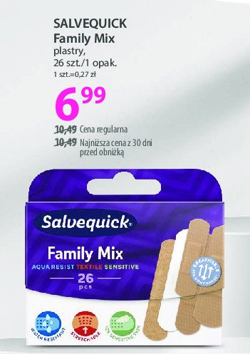 Plastry family mix Salvequick promocja w Hebe