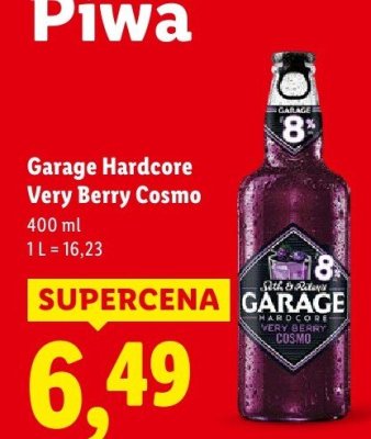 Piwo Garage Hardcore Very Berry Cosmo 400 ml promocja w Lidl