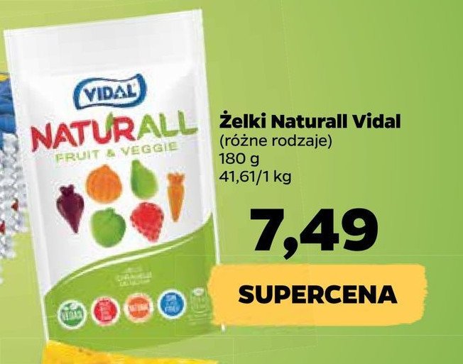 Żelki naturall Vidal promocja