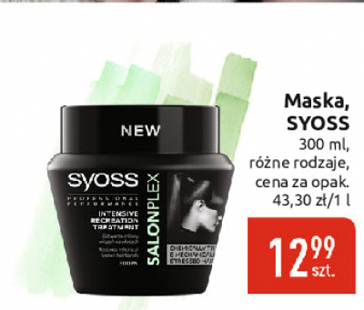stool population Precede Maska do włosów Syoss salonplex - cena - promocje - opinie - sklep | Blix.pl