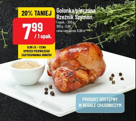 Golonka pieczona Rzeźnik szymon poleca promocja w POLOmarket