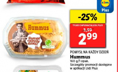Hummus klasyczny Pomysł na każdy dzień! promocja