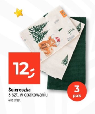 Ściereczka 3 szt. w opakowaniu promocja w Dealz