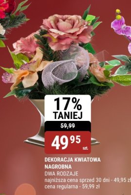 Dekoracja kwiatowa nagrobna dwa rodzaje promocja w bi1