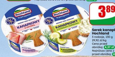 Serek kanapkowy z ogórkiem i koperkiem promocja w Dino